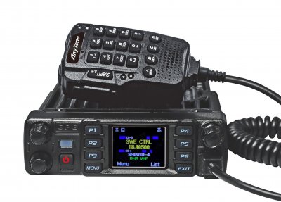 Anytone D578UV PLUS V2 Duoband DMR mobil tranceiver med flygband RX