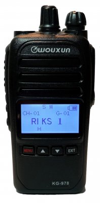 Wouxun KG-978 Bärbar komradio för åkeri och bygg 66-88MHz